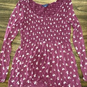 AE Long Sleeve Babydoll Top